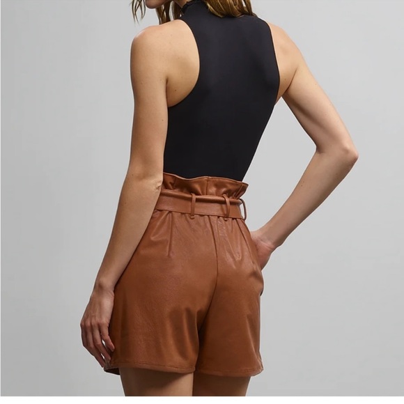 Commando Faux Leather Paperbag Short- NWT - Picture 3 of 9